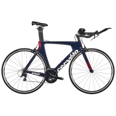 Bicicleta de contrarreloj CERVÉLO P2 Shimano 105 5800 34/50 Azul/Rojo 2018 0